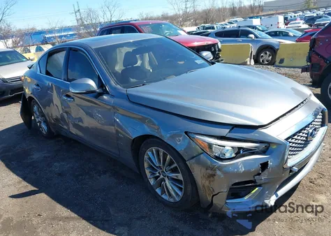 2019 Infiniti Q50 3.0T Luxe из США, поврежденный, VIN JN1EV7AR5KM552377